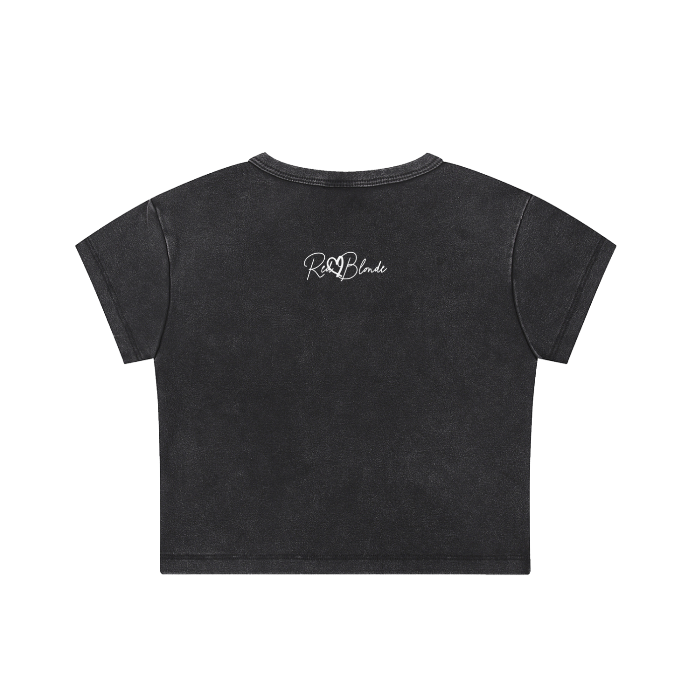 Black t-shirt on a white background