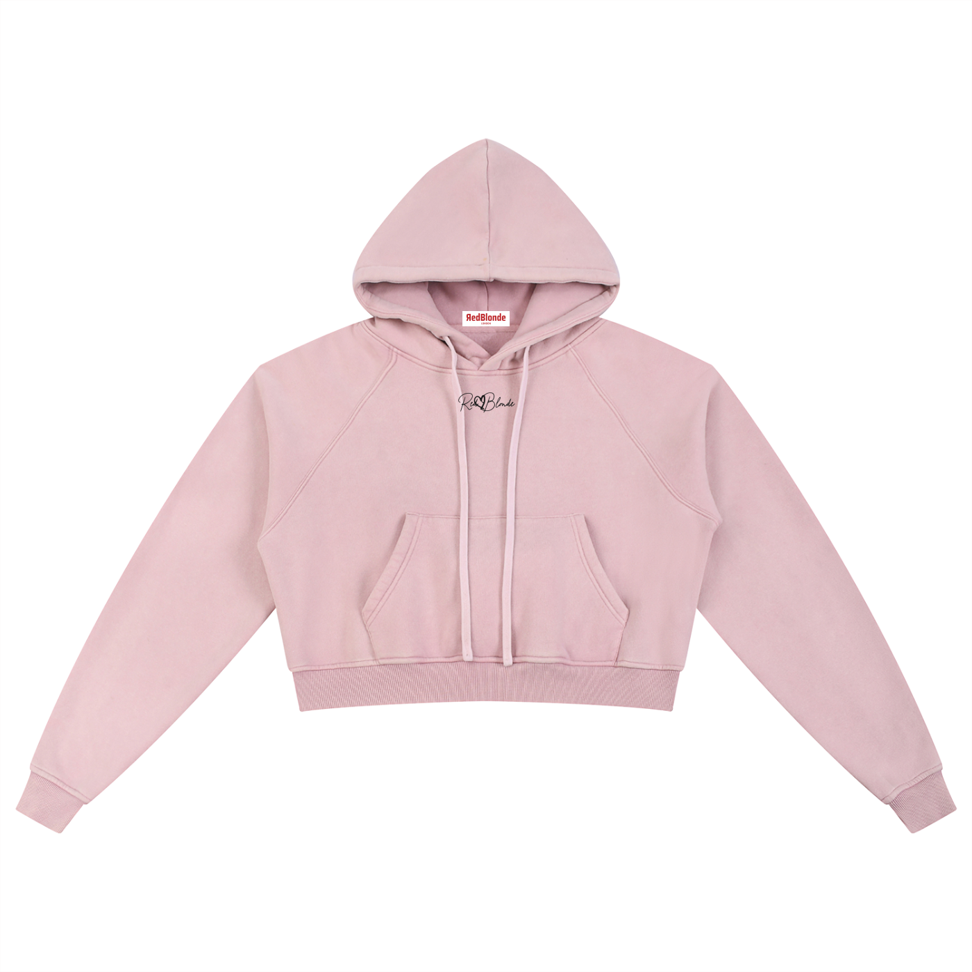 Pink hoodie on a white background