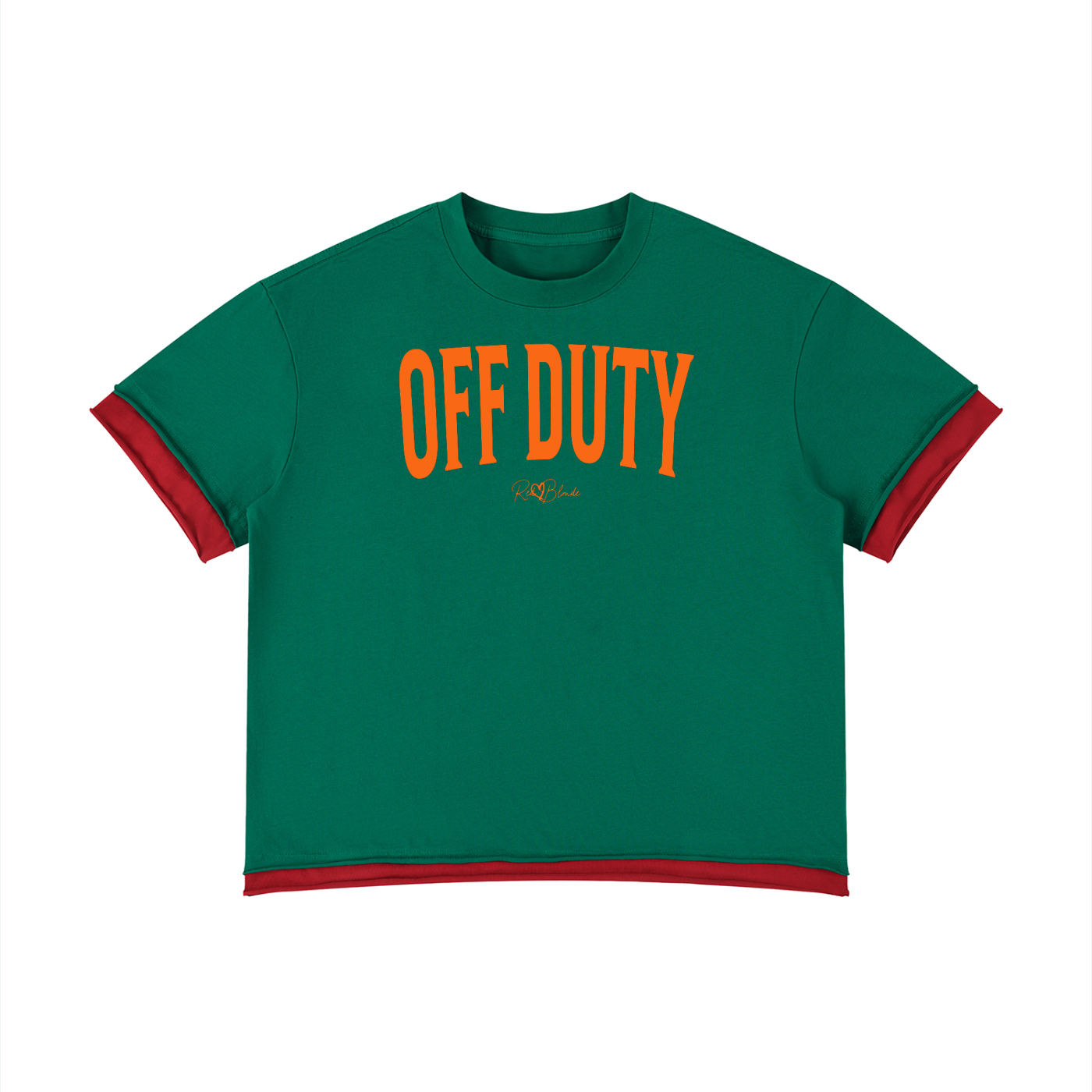 Off Duty Boxy Color Block T-Shirt