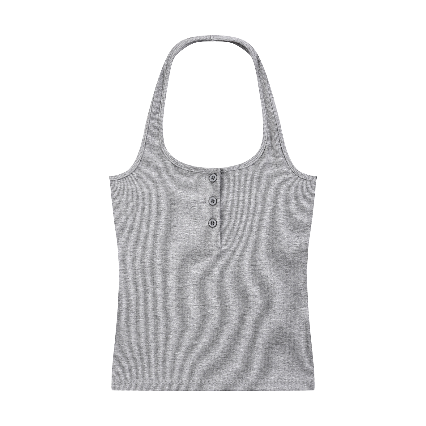 RedBlonde Halterneck Henley Tank