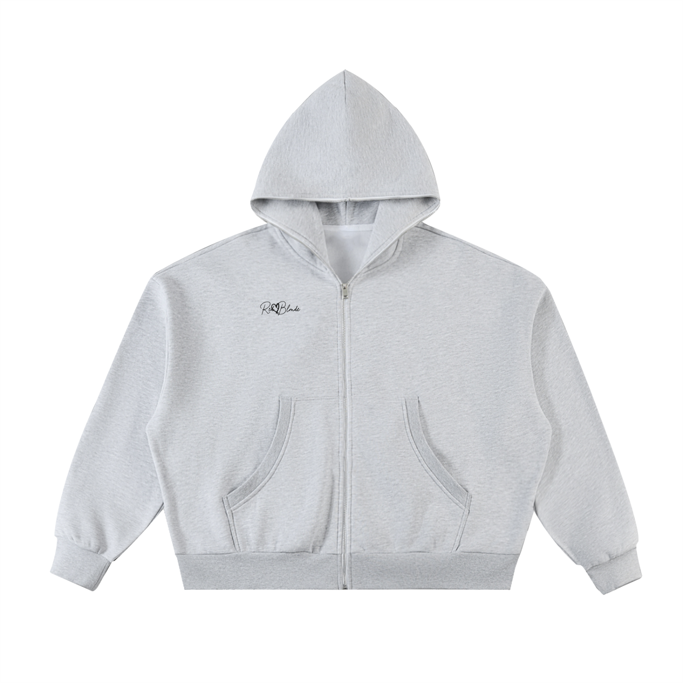 Rich Full-Zip Boxy Hoodie