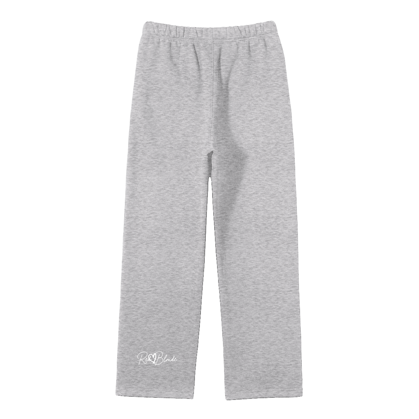 BV grey straight-leg joggers small RedBlonde signature logo on bottom left